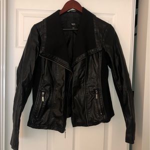 Target black fake leather jacket
